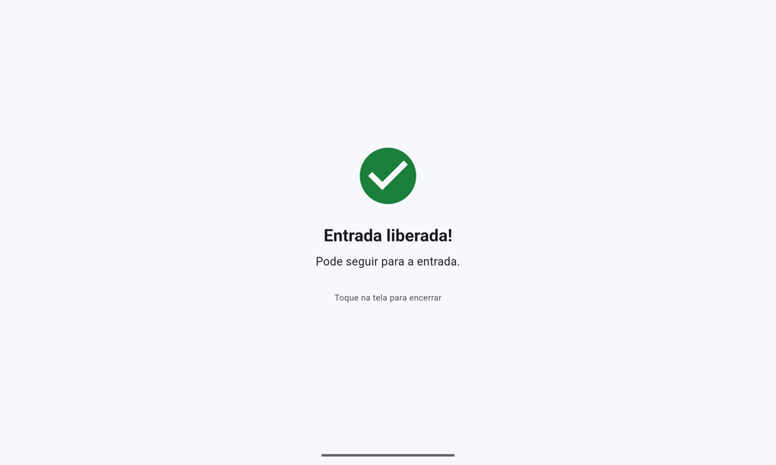 Atendimento concluído no totem
