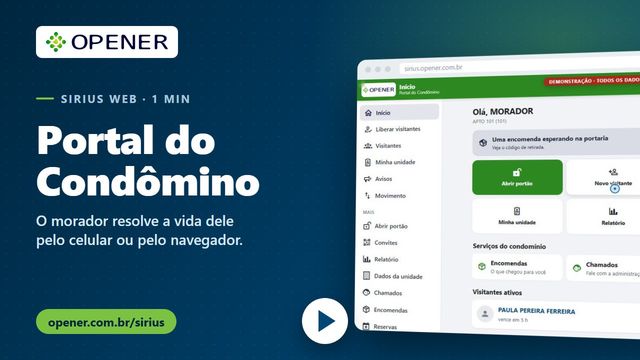 Portal e aplicativo do morador