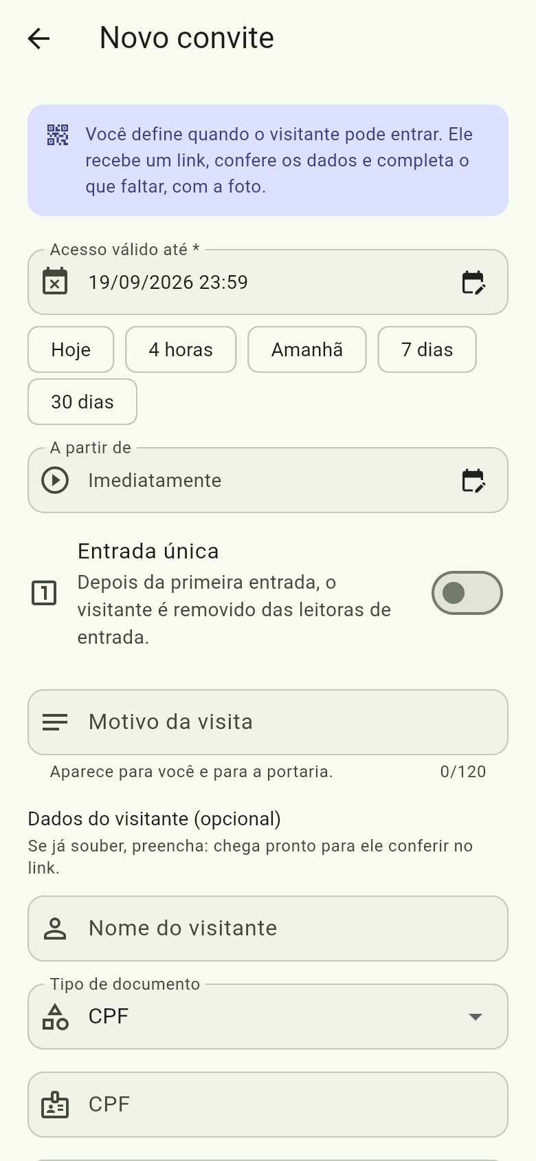 Novo convite