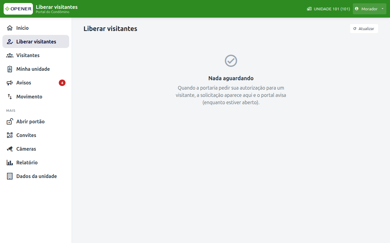 Liberar visitantes